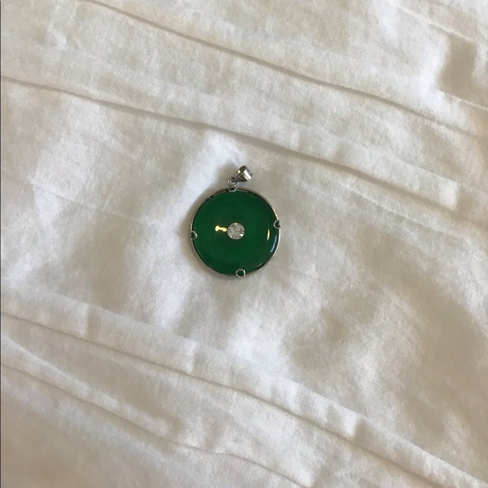 Jade charm for necklace